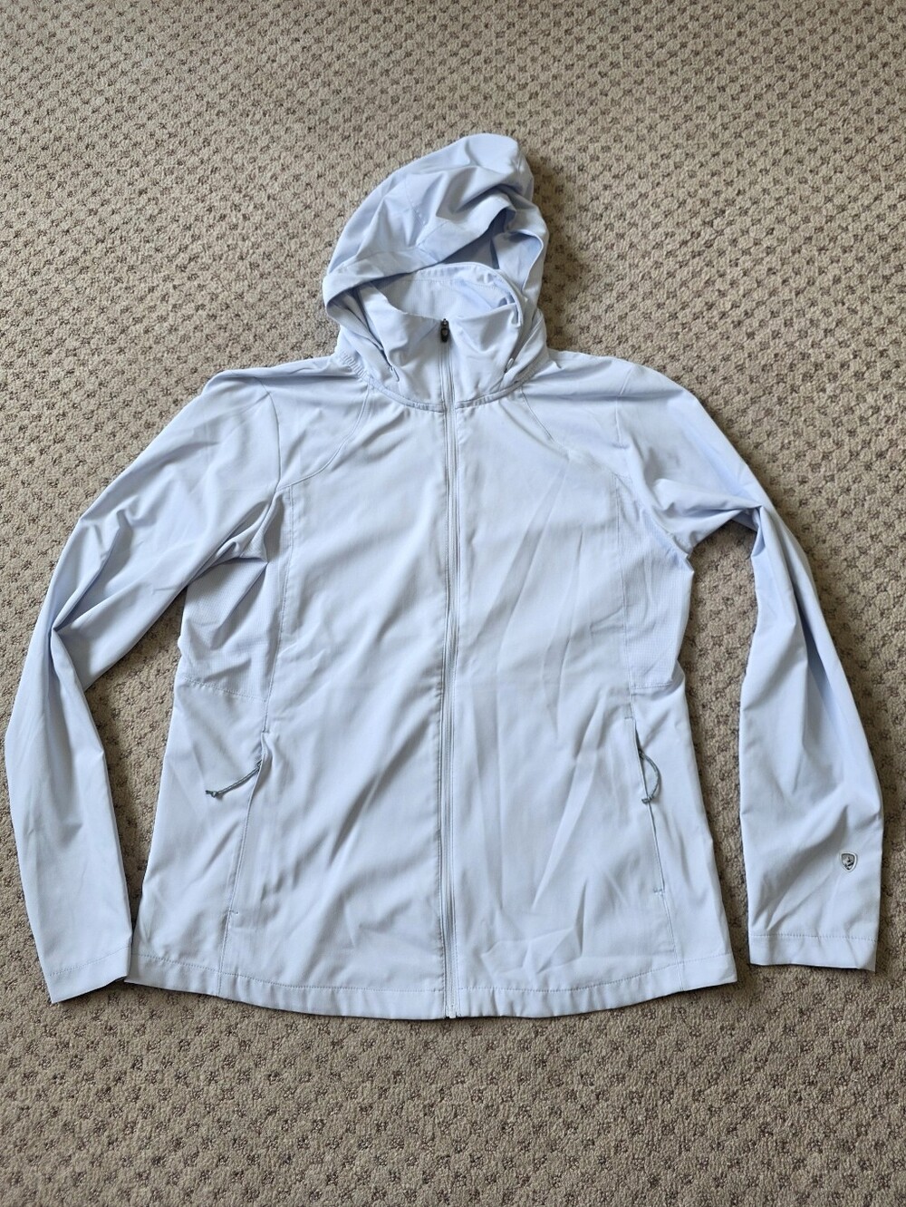Kuhl Women's Light Blue Hooded Softshell Jacket